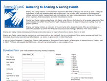 Tablet Screenshot of donations.sharingandcaringhands.org
